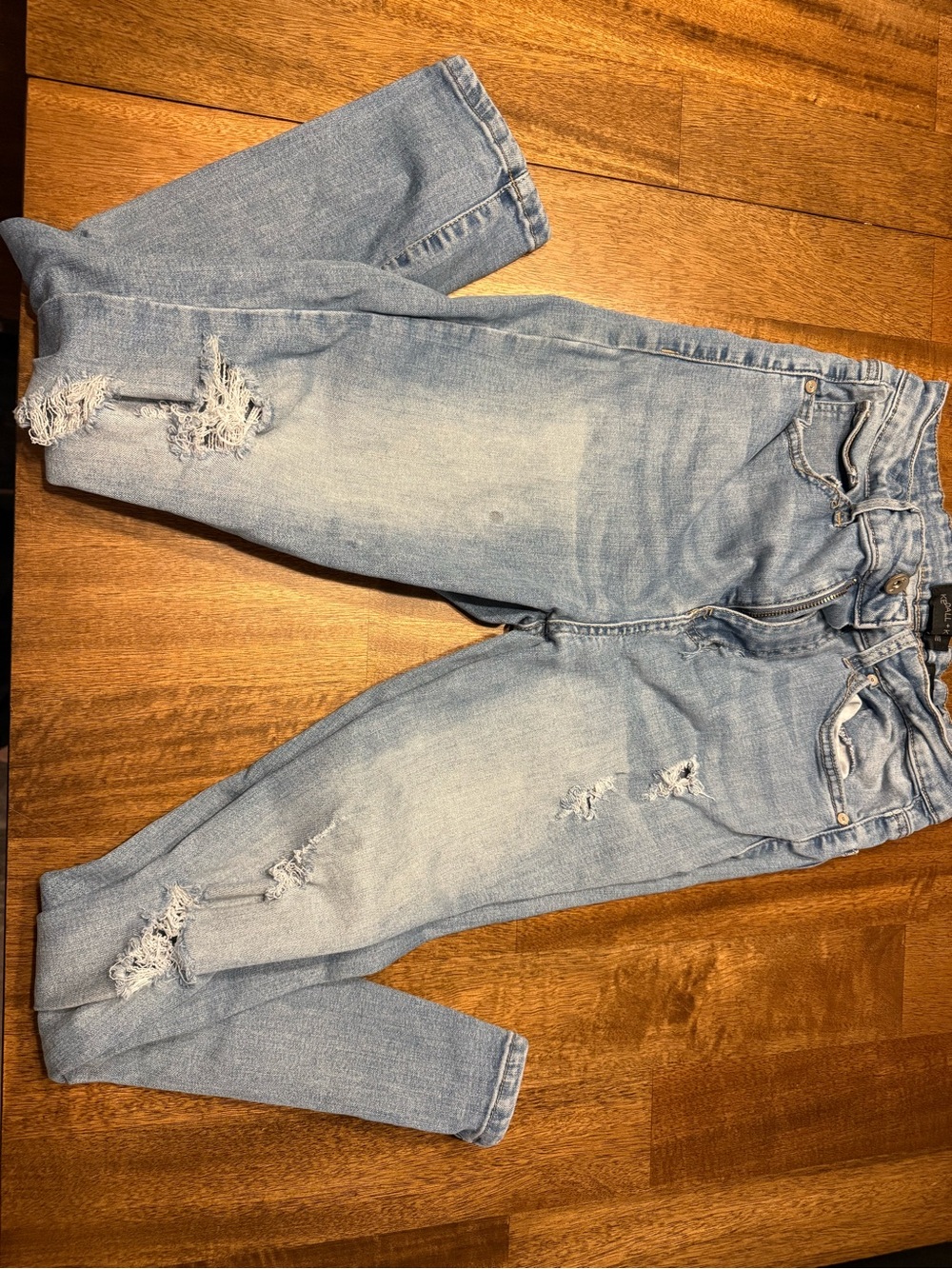 Kendall & Kylie Light Blue Ripped Skinny Jeans